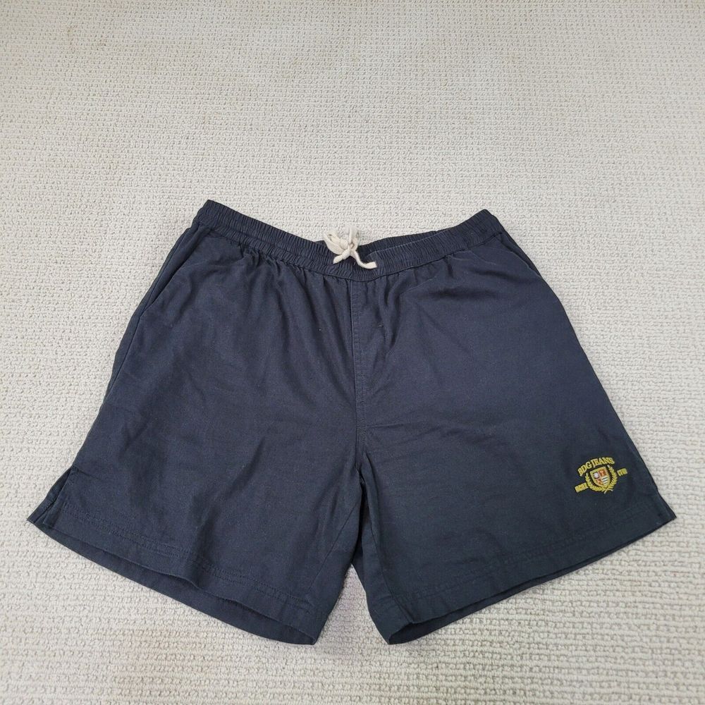 BDG Shorts Mens Large Black BDG Jean Logo Bermuda Cotton W/Pockets Stretch Waist